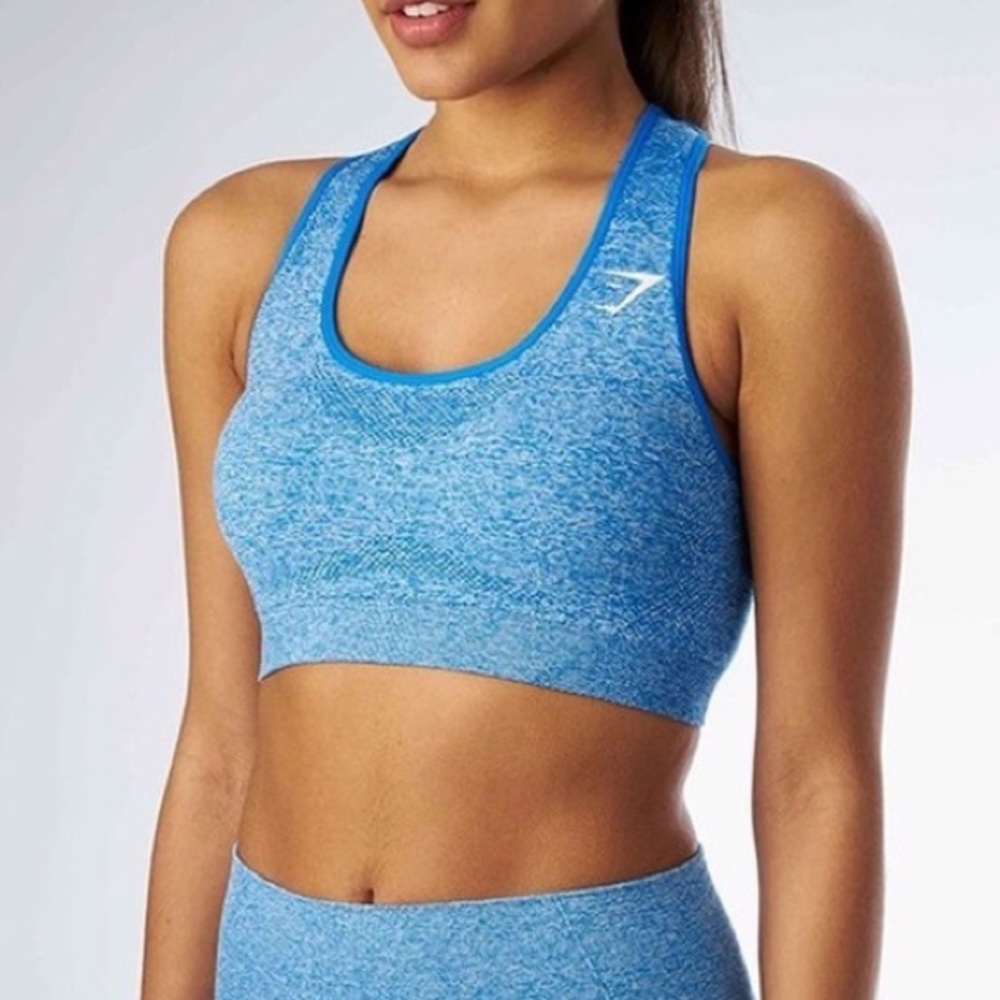 Gymshark OG Blueberry Marl Seamless Sports Bra